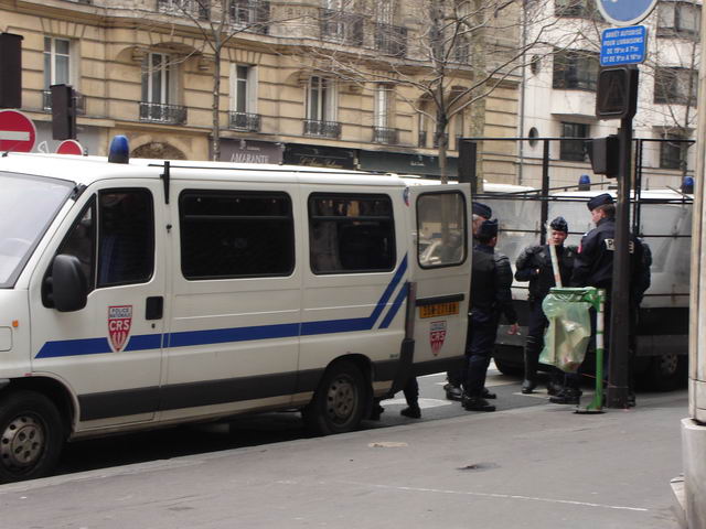 Paris Riot Police Showing Up
